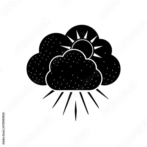 weather forecast cloud icon 