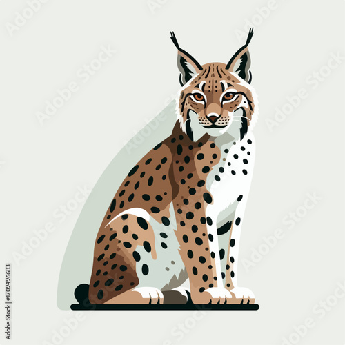 flat illustration of a lyx