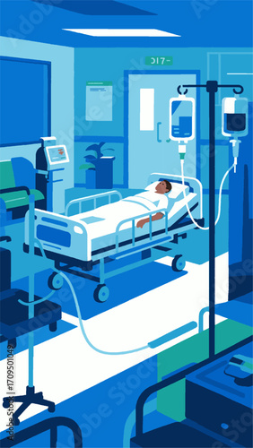 vector of patients being treated in hospital