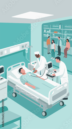 vector of patients being treated in hospital