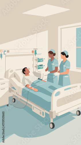 vector of patients being treated in hospital