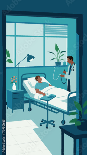 vector of patients being treated in hospital