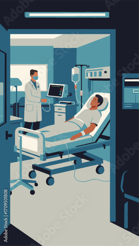 vector of patients being treated in hospital