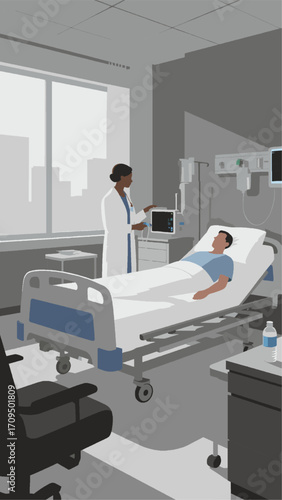 vector of patients being treated in hospital