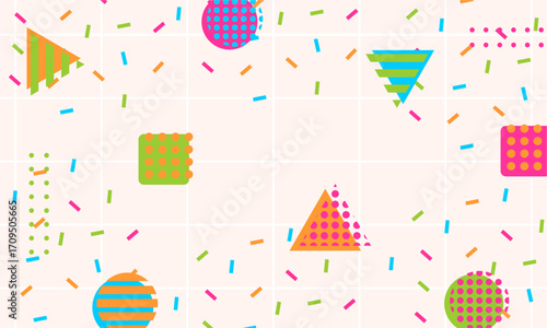 flat design of abstract geometric background