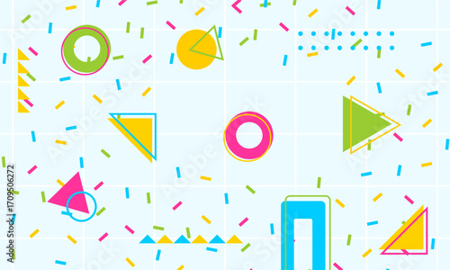 flat design of abstract geometric background