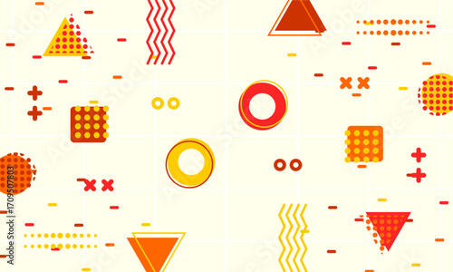 flat design of abstract geometric background