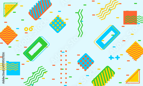 flat design of abstract geometric background