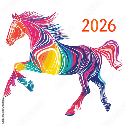 2026, new year, year of the horse, asia, vector, transparent background, festival, design, backdrop, pattern, element, backgrounds, horse, equine