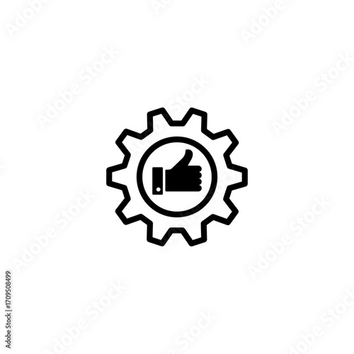 Excellent System Performance and Quality Settings Icon Illustrating Optimal Function and Approved Feedback Mechanism for Operational Success