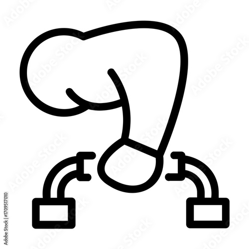 push up Line Icon