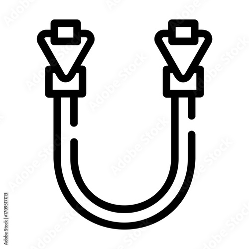 resistance band Line Icon