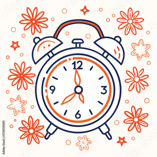 alarm clock vector icon