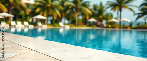 Summer pool background