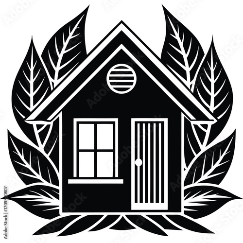 green house vector icon