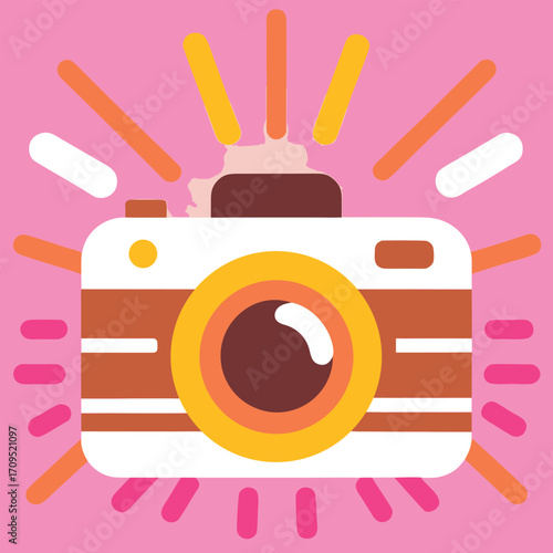 light rays  exposure  vector icon
