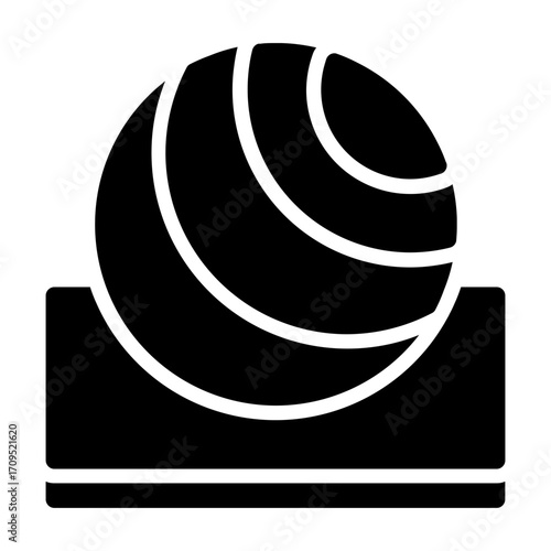 yoga ball Solid icon