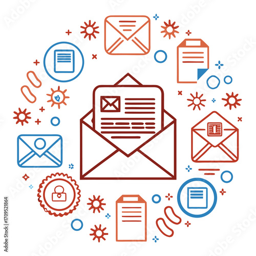 newsletter icon vector icon