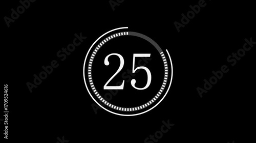 30 Second Circle Countdown Timer with Progress Bar and Alpha Channel
Circle Countdown Timer


