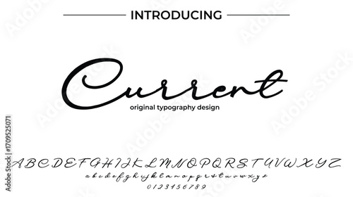Current - Elegant Script Font for Smooth Handwritten Design and Creative Typography