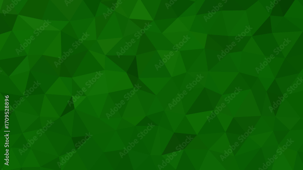 Obraz premium An abstract green geometric background. Low-poly 3d green texture.