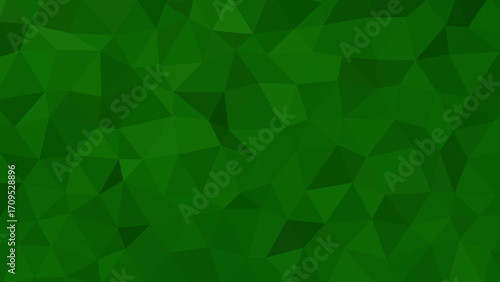 An abstract green geometric background. Low-poly 3d green texture.