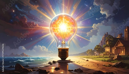 Illuminating Inspiration: A Cosmic Lightbulb Moment