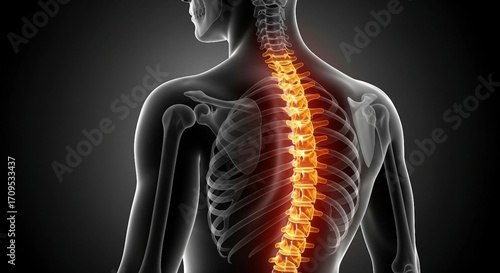 Human Spine Anatomy | Medical Visualization of Backbone Structure for Healthcare Education and Diagnostics