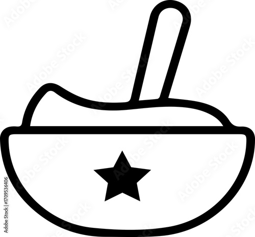 Baby Food Dish with Star