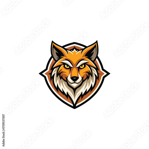 Fierce Fox Head Mascot Logo Design