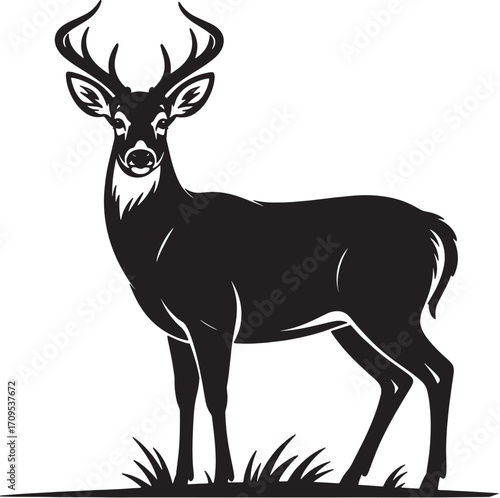 deer silhouette vector