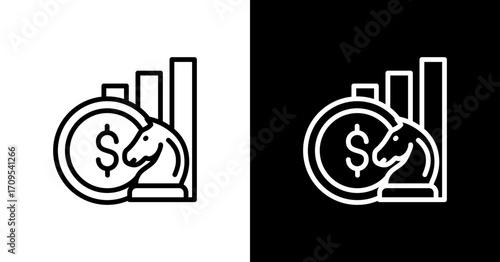 Strategy Icon Set Multiple Style Collection