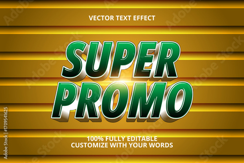 super promo editable text effect for sale