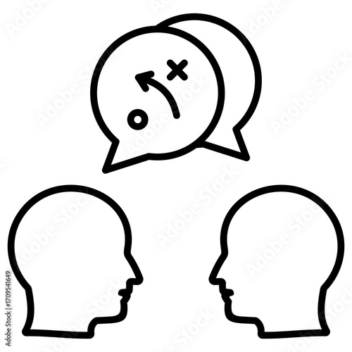 Communication Strategy Outline Icon