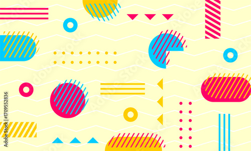flat design of abstract geometric background