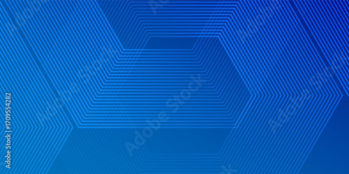 Modern Hexagon Blue Tech Finance Fintech Background Abstract Pixel Abstract Modern Design Art