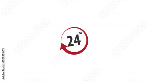 24 hours icon
