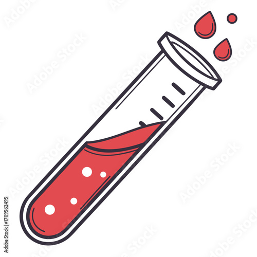 sample test tube vector icon