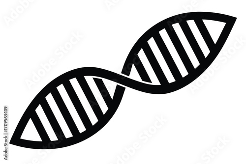 dna test silhouette vector icon
