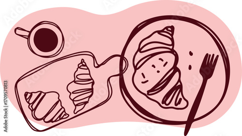 Icons Coffee Cappuccino Line art	
