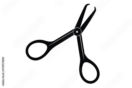 surgical forceps silhouette vector icon