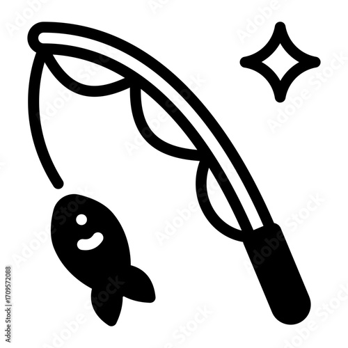 This Fishing icon is suitable for Father's Day, Family bonding, etc