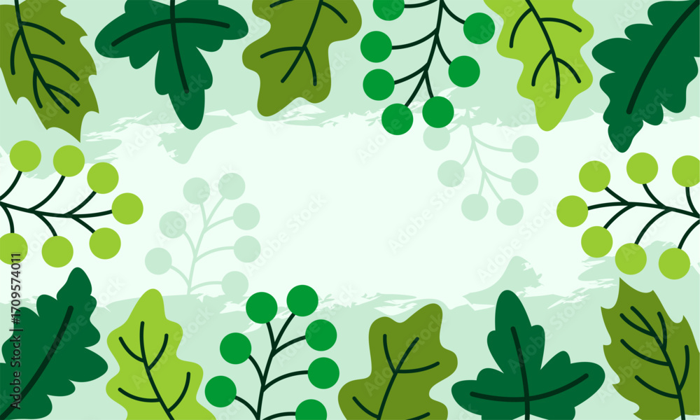 Obraz premium floral bacground flat design template