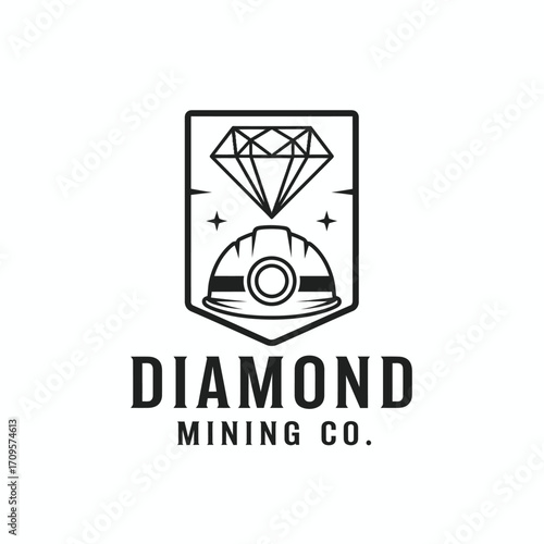 helmet diamond industrial worker mine industry 