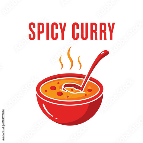 food spicy curry cuisine background hot asian red chili 