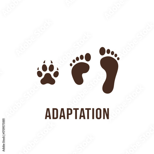 animal foot sole footprint vector human isolated