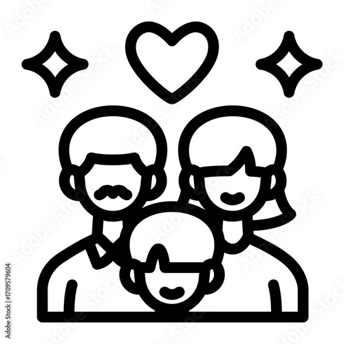 This Bonding icon is suitable for Father's Day, Family bonding, etc