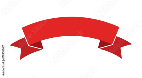 Dynamic Red Banner Design, Graphic Elements, Digital Art, Modern Style, Bright Environment, Illustration Concept