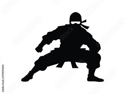 ninja vector illustration silhouette