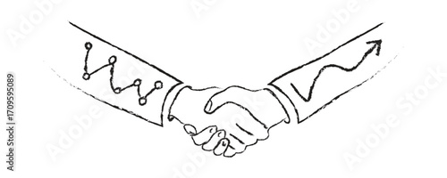 Handshake Vector Illustration Symbol of Agreement and Partnership